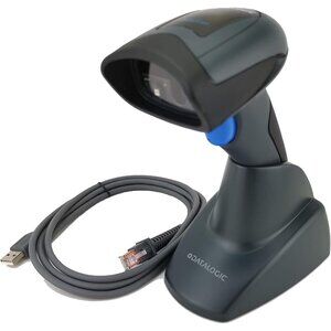 Datalogic QuickScan QD2430 2D Barcode Scanner with Stand & USB Cable for POS